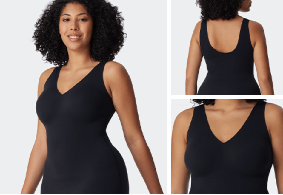 woman wearing black tank top