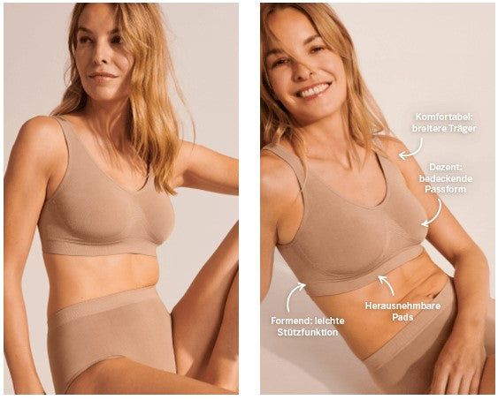 Bustier mit Pads − Low Support