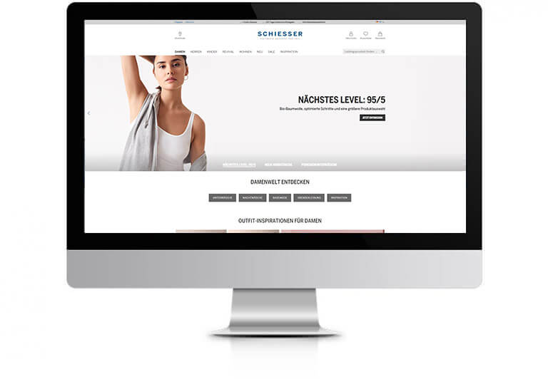 Bildschirm anzeige Website
